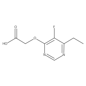 2-[(6-Ethyl-5-fluoropyrimidin-4-yl)oxy]acetic acid Structure