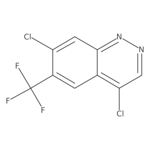 4,7-Dichloro-6-(trifluoromethyl)cinnoline Structure