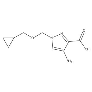 4-amino-1-[(cyclopropylmethoxy)methyl]-1H-pyrazole-3-carboxylic acid Structure