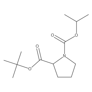 1,2-Pyrrolidinedicarboxylic acid, 2-(1,1-dimethylethyl) 1-(1-methylethyl) ester, (S)-结构式