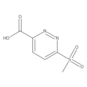 6-Methanesulfonylpyridazine-3-carboxylicacid结构式