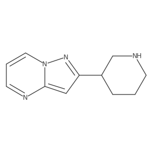 3-{Pyrazolo[1,5-a]pyrimidin-2-yl}piperidine结构式
