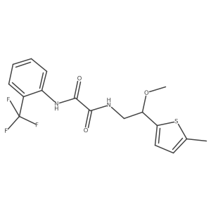 N1-(2-methoxy-2-(5-methylthiophen-2-yl)ethyl)-N2-(2-(trifluoromethyl)phenyl)oxalamide Structure