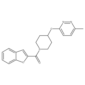 Benzofuran-2-yl(4-((6-methylpyridazin-3-yl)oxy)piperidin-1-yl)methanone Structure