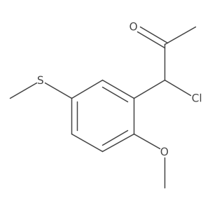2-(1-Chloro-2-oxopropyl)-4-(methylthio)anisole结构式