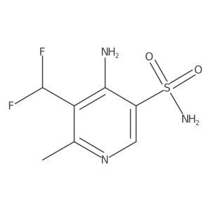 4-Amino-5-(difluoromethyl)-6-methylpyridine-3-sulfonamide结构式