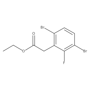 Ethyl 3,6-dibromo-2-fluorophenylacetate Structure