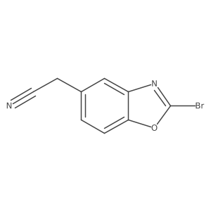 2-(2-Bromobenzo[d]oxazol-5-yl)acetonitrile结构式