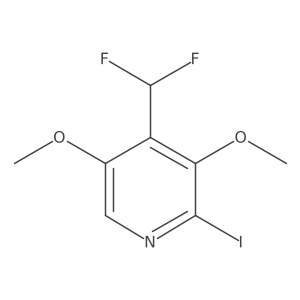 4-(Difluoromethyl)-2-iodo-3,5-dimethoxypyridine Structure