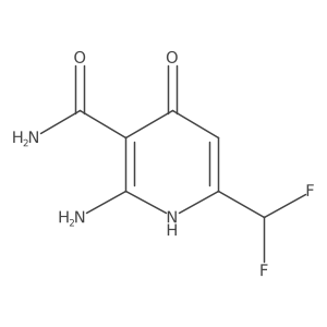 2-Amino-6-(difluoromethyl)-4-hydroxynicotinamide结构式