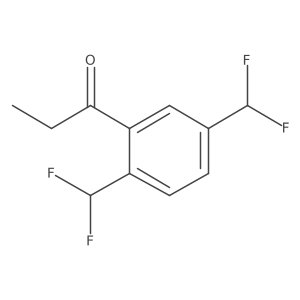 1-(2,5-Bis(difluoromethyl)phenyl)propan-1-one Structure