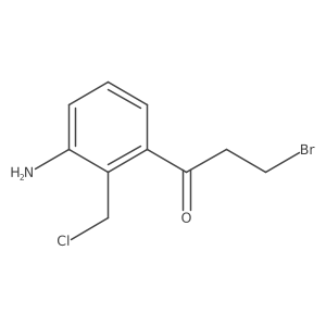 1-(3-Amino-2-(chloromethyl)phenyl)-3-bromopropan-1-one结构式