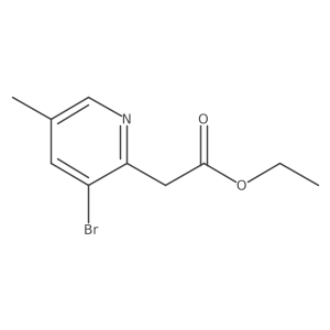 Ethyl 2-(3-bromo-5-methylpyridin-2-yl)acetate结构式