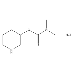 piperidin-3-yl N,N-dimethylcarbamate hydrochloride Structure