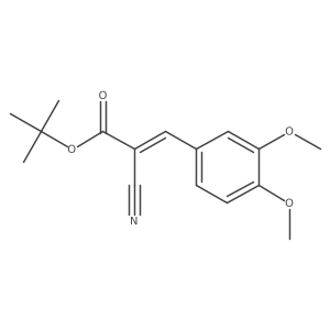 tert-butyl (2E)-2-cyano-3-(3,4-dimethoxyphenyl)prop-2-enoate Structure