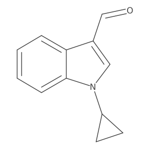 1-Cyclopropyl-1H-indole-3-carbaldehyde Structure
