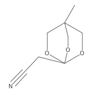 2-(4-Methyl-2,6,7-trioxabicyclo[2.2.2]octan-1-yl)acetonitrile Structure