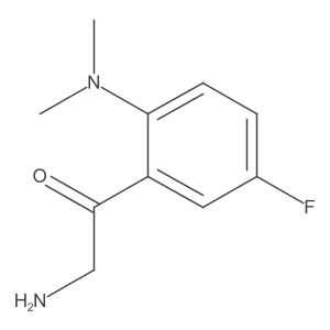 2-Amino-1-[2-(dimethylamino)-5-fluorophenyl]ethan-1-one Structure