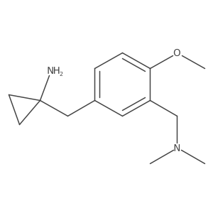 1-({3-[(Dimethylamino)methyl]-4-methoxyphenyl}methyl)cyclopropan-1-amine Structure