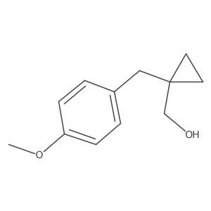 {1-[(4-Methoxyphenyl)methyl]cyclopropyl}methanol Structure