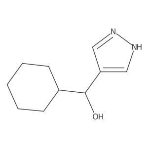 Cyclohexyl(1H-pyrazol-4-yl)methanol结构式