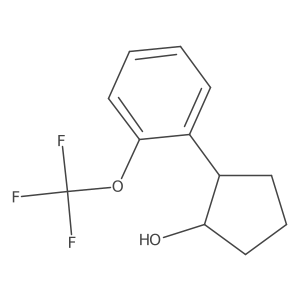 (1R,2S)-2-[2-(Trifluoromethoxy)phenyl]cyclopentan-1-OL结构式