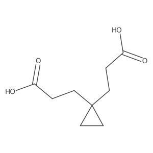 3-[1-(2-Carboxyethyl)cyclopropyl]propanoic acid结构式