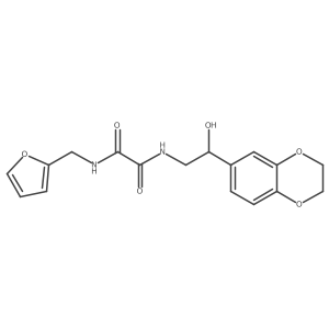 N1-(2-(2,3-dihydrobenzo[b][1,4]dioxin-6-yl)-2-hydroxyethyl)-N2-(furan-2-ylmethyl)oxalamide Structure