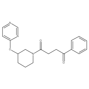1-Phenyl-4-(3-(pyrimidin-4-yloxy)piperidin-1-yl)butane-1,4-dione结构式