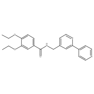 N-([2,4'-bipyridin]-4-ylmethyl)-3,4-diethoxybenzamide结构式
