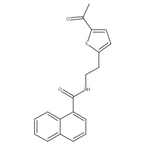 N-(2-(5-acetylthiophen-2-yl)ethyl)-1-naphthamide Structure