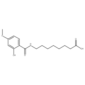 8-[(2-Hydroxy-4-methoxybenzoyl)amino]octanoic acid Structure