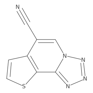12-Thia-3,4,5,6-tetraazatricyclo[7.3.0.0,2,6]dodeca-1(9),2,4,7,10-pentaene-8-carbonitrile结构式