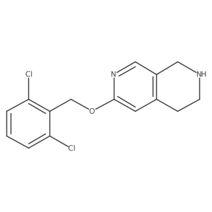 6-((2,6-Dichlorobenzyl)oxy)-1,2,3,4-tetrahydro-2,7-naphthyridine Structure