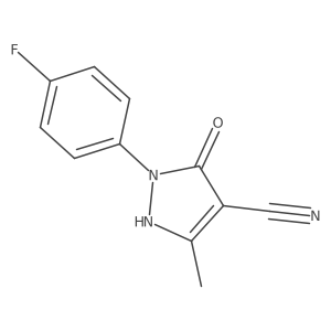 1-(4-Fluorophenyl)-5-hydroxy-3-methyl-1H-pyrazole-4-carbonitrile Structure