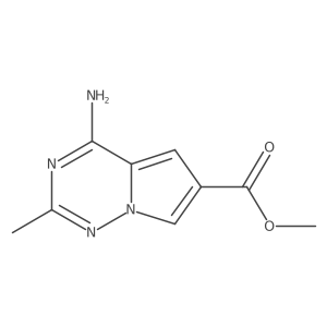 Methyl 4-amino-2-methylpyrrolo[2,1-f][1,2,4]triazine-6-carboxylate Structure