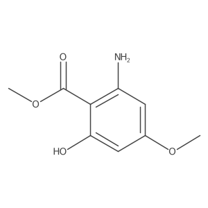 Methyl 2-amino-6-hydroxy-4-methoxybenzoate结构式