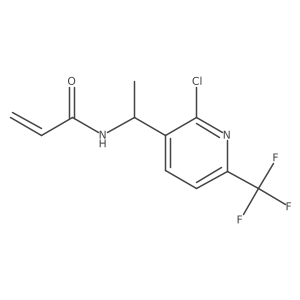 N-{1-[2-chloro-6-(trifluoromethyl)pyridin-3-yl]ethyl}prop-2-enamide结构式