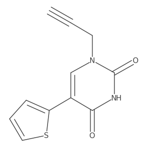 1-(prop-2-yn-1-yl)-5-(thiophen-2-yl)pyrimidine-2,4(1H,3H)-dione Structure