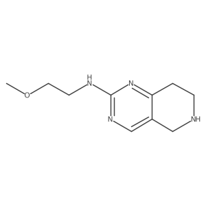 N-(2-methoxyethyl)-5,6,7,8-tetrahydropyrido[4,3-d]pyrimidin-2-amine结构式