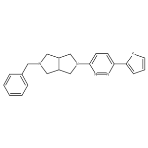 2-Benzyl-5-(6-(thiophen-2-yl)pyridazin-3-yl)octahydropyrrolo[3,4-c]pyrrole Structure