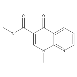 Methyl 1-methyl-4-oxo-1,4-dihydro-1,8-naphthyridine-3-carboxylate结构式