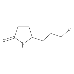 5-(3-Chloropropyl)pyrrolidin-2-one结构式