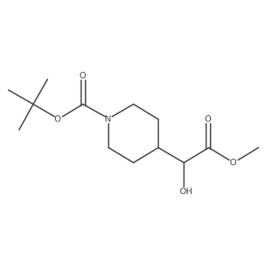 Tert-butyl 4-(1-hydroxy-2-methoxy-2-oxoethyl)piperidine-1-carboxylate Structure