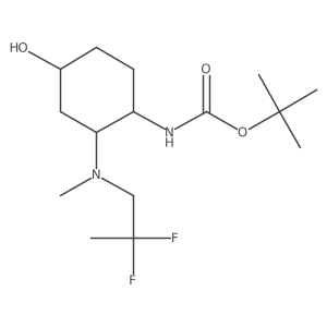 tert-butyl N-{2-[(2,2-difluoropropyl)(methyl)amino]-4-hydroxycyclohexyl}carbamate Structure