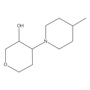 4-(4-Methylpiperidin-1-yl)oxan-3-ol Structure