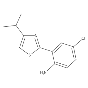 4-Chloro-2-[4-(propan-2-yl)-1,3-thiazol-2-yl]aniline结构式