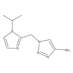 1-{[1-(propan-2-yl)-1H-imidazol-2-yl]methyl}-1H-1,2,3-triazol-4-amine Structure