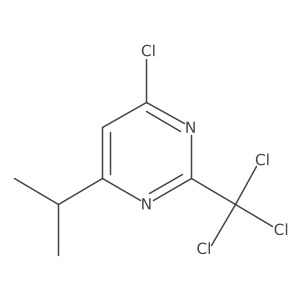 4-Chloro-6-(propan-2-yl)-2-(trichloromethyl)pyrimidine Structure
