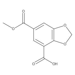 6-(Methoxycarbonyl)-1,3-dioxaindane-4-carboxylic acid Structure